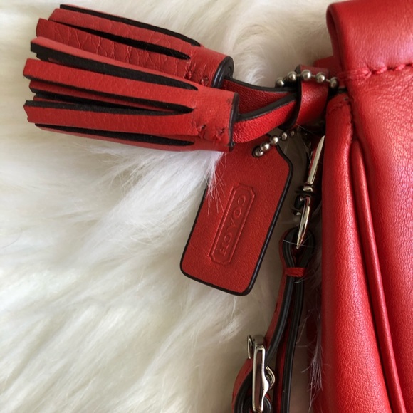 Coach Red Leather Clutch Wristlet - Picture 4 of 8
